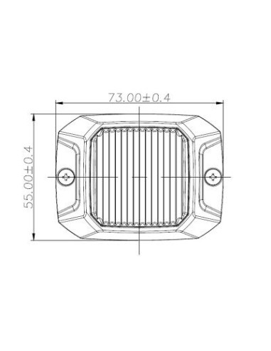 LED Stroboskoplampe 10W gelb R10 R65 XA2