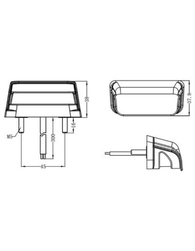 4xLED 12  24V Zulassungsbeleuchtungslampe