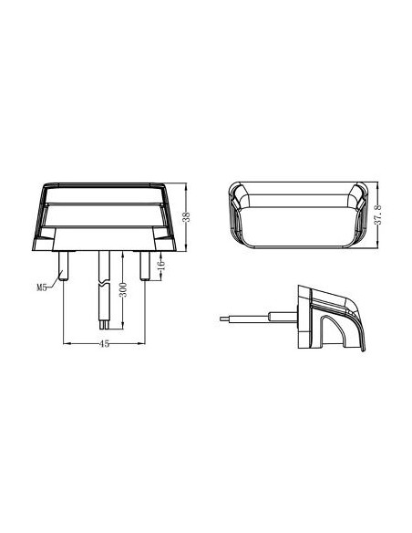 4xLED 12  24V Zulassungsbeleuchtungslampe