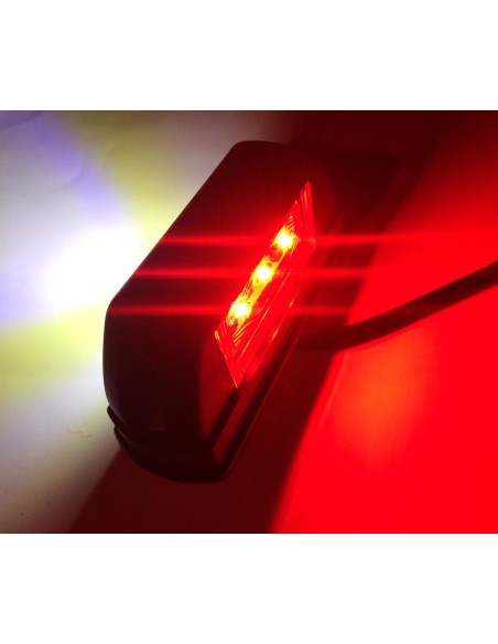 LED Umrissleuchte Anhänger Trailer LKW Vordere Hintere 12/24V  6 LEDs E9  LINKS