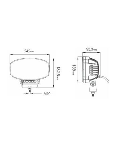 Stirnlampe LED + Tagfahrlicht LED 1224V