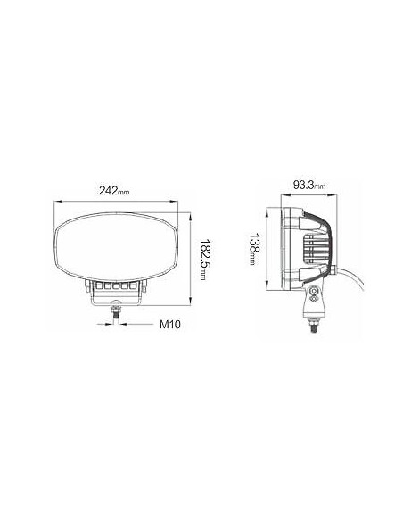 Stirnlampe LED + Tagfahrlicht LED 1224V