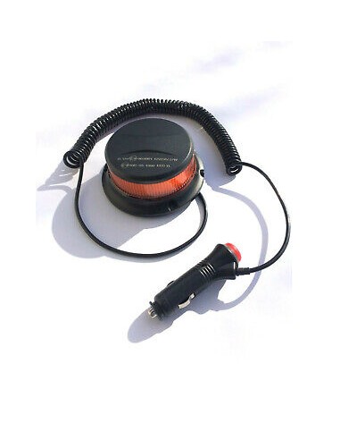 Orange Rundumlicht 18 LED mit ECE R65 R10 Magnet 3Blitzmuster 12/24V Warnleuchte