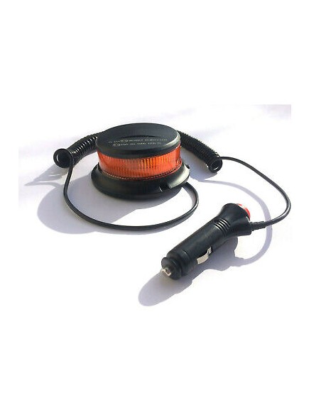 Orange Rundumlicht 18 LED mit ECE R65 R10 Magnet 3Blitzmuster 12/24V Warnleuchte
