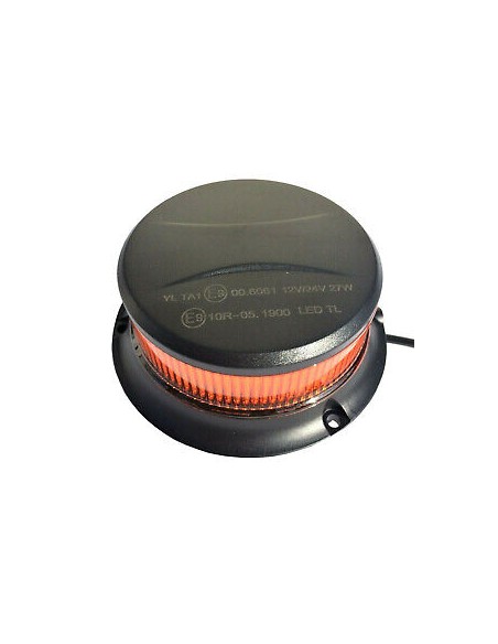 Orange Rundumlicht 18 LED mit ECE R65 R10 Magnet 3Blitzmuster 12/24V Warnleuchte