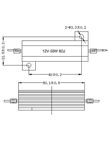 Der Dummy - Lastwiderstand für LED - Lampe 12V