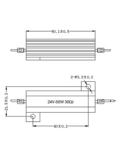 Der Dummy - Lastwiderstand für LED - Lampe 24V 2