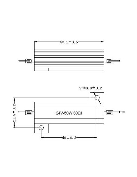 Der Dummy - Lastwiderstand für LED - Lampe 24V