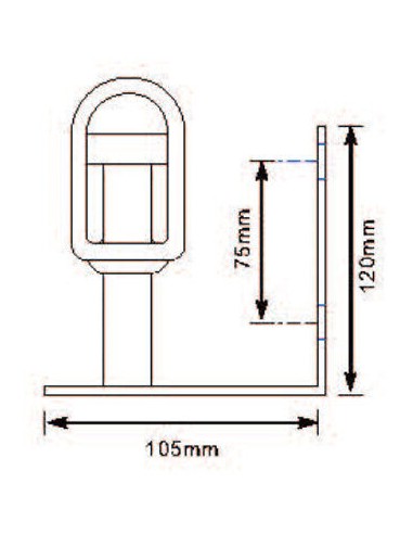 Halter fur Lampe Microrot U