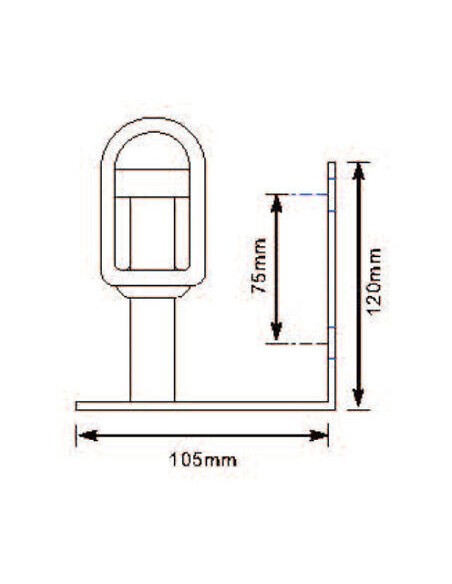Halter fur Lampe Microrot U