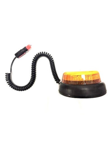 LED Warnleuchte Rund Ø165 Doppelter Blitz 20LED 12V 24V 48V E9 ECE R65 Magnetfuß
