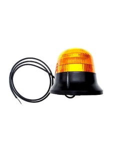 LED Warnleuchte Rund Ø145 Doppelter Blitz 9 LEDs 12V 24V 48V E9 ECE R65 EMV IP68