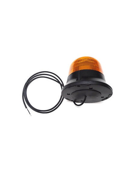 LED Warnleuchte Rund Ø145 Doppelter Blitz 9 LEDs 12V 24V 48V E9 ECE R65 EMV IP68