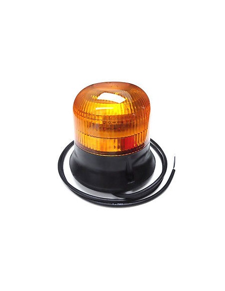 LED Warnleuchte Rund Ø145 Doppelter Blitz 9 LEDs 12V 24V 48V E9 ECE R65 EMV IP68