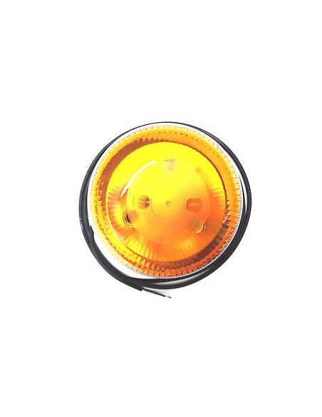 LED Warnleuchte Rund Ø145 Doppelter Blitz 9 LEDs 12V 24V 48V E9 ECE R65 EMV IP68