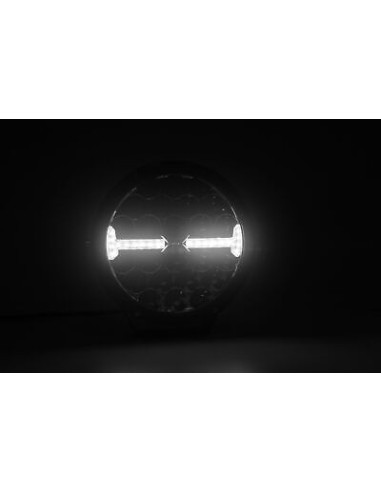 Headlight LED + position light + strobo amber