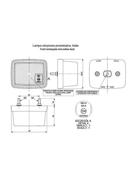Lampe LO-110PP Weiss