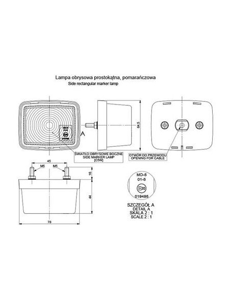 Lampe LO-110PP orange