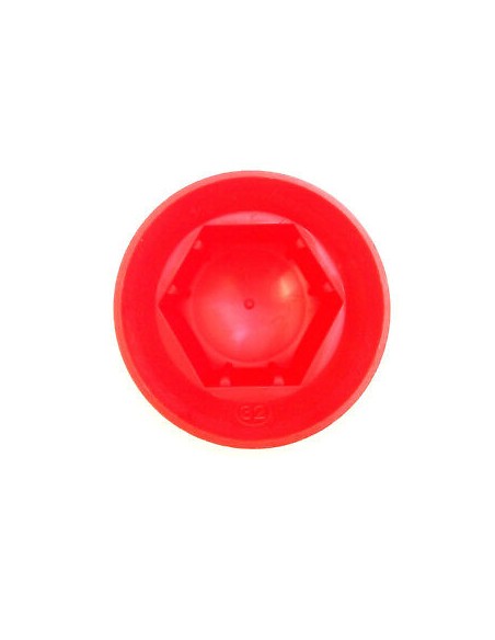 20x Radmutterkappen Ø32 mm Rot Radmutterabdeckung Radmutterschutz Kappe LKW