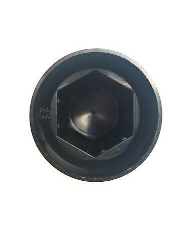 60x Radmutterkappen Ø33 mm Schwarz Radmutterabdeckung Radmutterschutz Kappe LKW