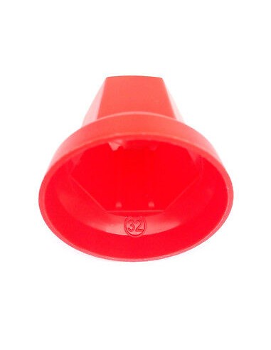 40x Rot Radmutterkappen Ø32 mm Radmutterabdeckung Radmutterschutz Kappe LKW