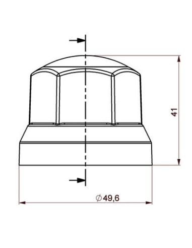 40x Grau Radmutterkappen Ø32 mm Radmutterabdeckung Radmutterschutz Kappe LKW