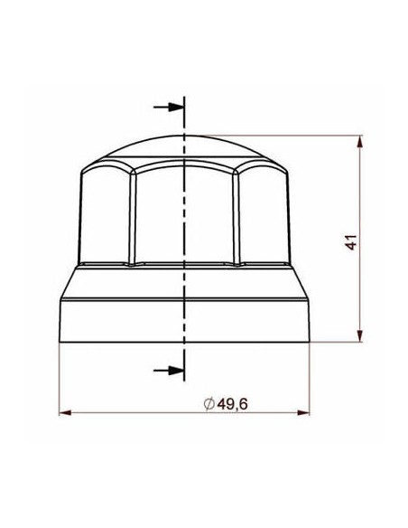40x Radmutterkappen Ø33 mm Radmutterabdeckung Radmutterschutz Kappe LKW Grau
