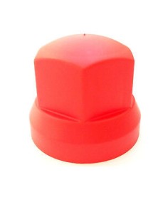 40x Rot Radmutterkappen Ø32 mm Radmutterabdeckung Radmutterschutz Kappe LKW 2