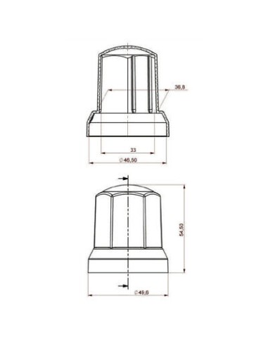 40x Radmutterkappen Ø33 mm Chrom Radmutterabdeckung Radmutterschutz Kappe LKW