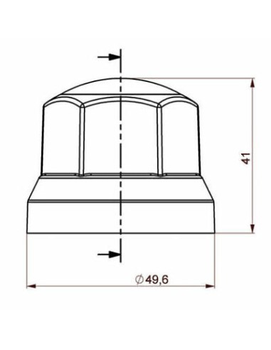 60x Radmutterkappen Ø33 mm Grau Radmutterabdeckung Radmutterschutz Kappe LKW