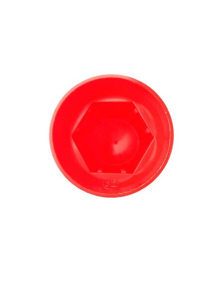 10x Radmutterkappen Ø32 mm Rot Radmutterabdeckung Radmutterschutz Kappe LKW