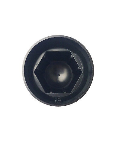 10x Radmutterkappen Ø32 mm Schwarz Radmutterabdeckung Radmutterschutz Kappe LKW