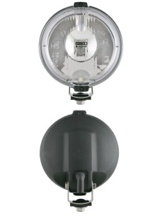 2x Rund Fernscheinwerfer LED Ring 24V Positionslicht 183 Zusatz mit Glühbirnen