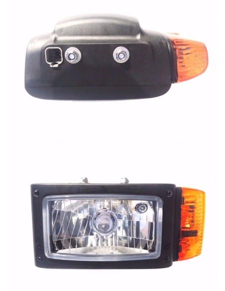Scheinwerfer mit Blinker LINKS Universal John Deere JCB Merlo mit Lampenschirm