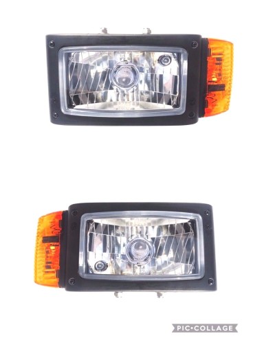 Scheinwerfer mit Blinker LINKS Universal John Deere JCB Merlo mit Lampenschirm