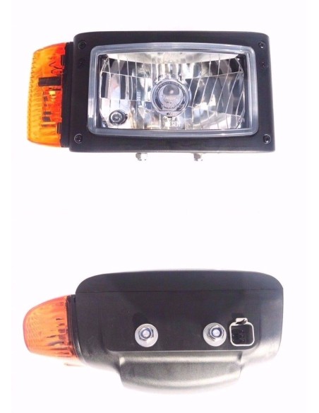 Scheinwerfer mit Blinker RECHTS Universal John Deere JCB Merlo mit Lampenschirm