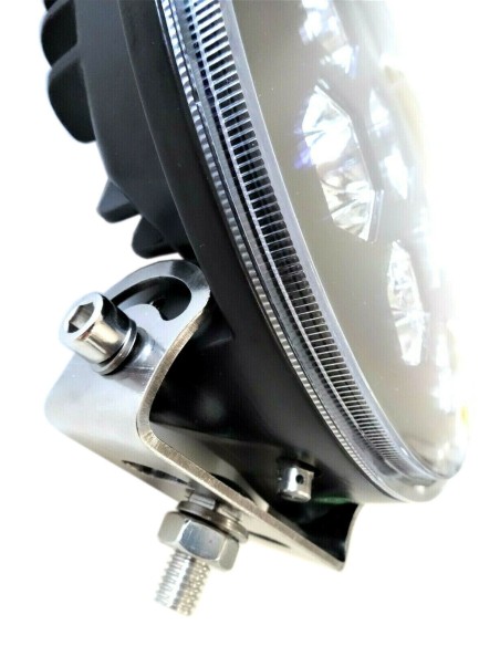 2x LED Fernscheinwerfer mit Positionsleuchte E9 Rund 12V 24V Ø220 mm mit Dreieck