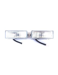 2x Arbeitsscheinwerfer Halogen Zusatzscheinwerfer 12V LKW Traktor mit Glühbirnen