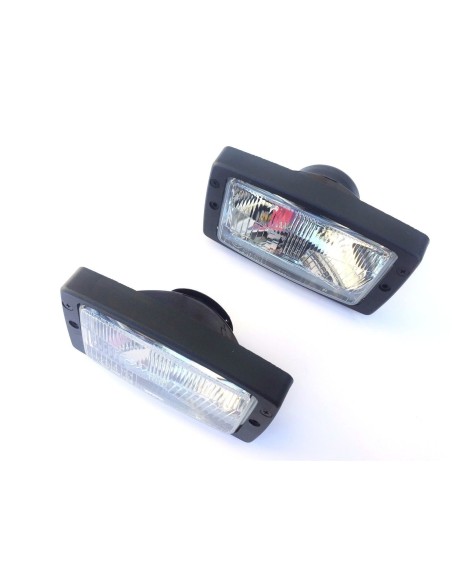 2x Scheinwerfer Zetor Forterra Proxima Fendt Farmer Favorit Pronar m. Glühbirnen