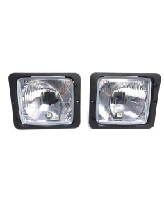 2x Scheinwerfer Traktorlampe H4 172x142x80 Fendt Mercedes Zetor Atlas Case IHC