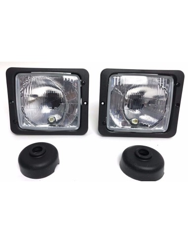 2x Scheinwerfer Traktorlampe H4 172x142x80 Fendt Mercedes Zetor Atlas Case IHC