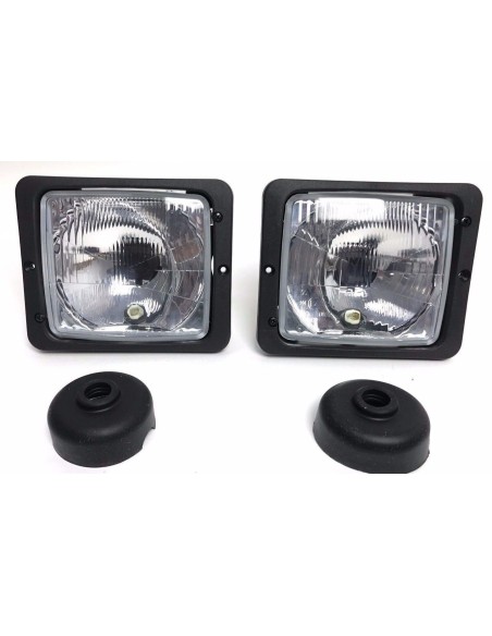 2x Scheinwerfer Traktorlampe H4 172x142x80 Fendt Mercedes Zetor Atlas Case IHC