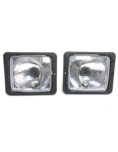 2x Scheinwerfer Traktorlampe H4 172x142x80 Fendt Mercedes Zetor Atlas Case IHC