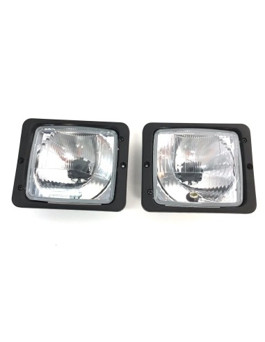 2x Scheinwerfer Traktorlampe H4 172x142x80 Fendt Mercedes Zetor Atlas Case IHC