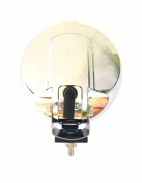 Rund H3 Halogen Fernscheinwerfer mit 24V LED Ring Chrom ø183mm mit Glühbirnen