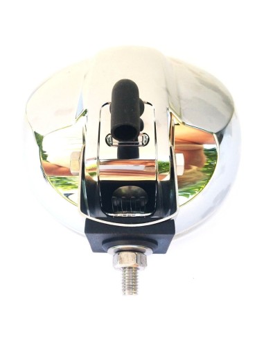 2x Rund H3 Halogen Fernscheinwerfer mit 24V LED Ring Chrom ø183mm mit Glühbirnen
