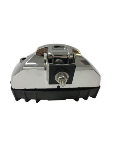 2x Chrom Scheinwerfer H3 Halogen Zusatzscheinwerfer 12V 24V E20 mit Glühbirnen
