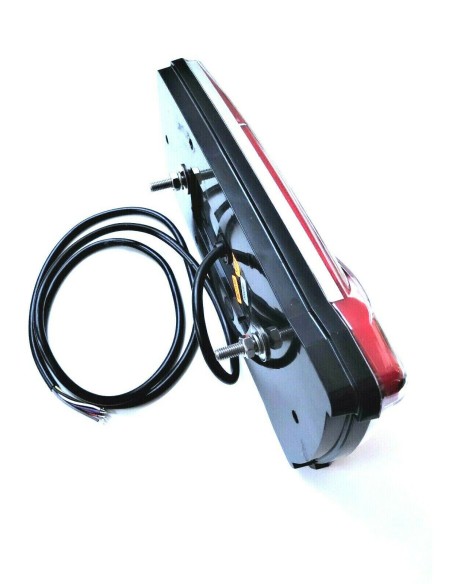 7 Funktionen LED Rückleuchte links Neon Effekt dynamischer Blinker mit Dreieck