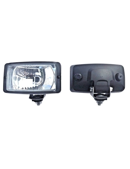 2x Fernscheinwerfer Scheinwerfer 138x78x68 mm 12V H3 Halogen E20 mit Glühbirnen