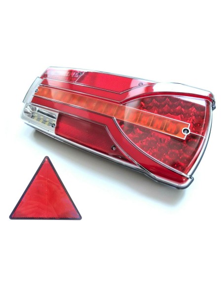 7 Funktionen LED Rückleuchte rechts Neon Effekt dynamischer Blinker mit Dreieck